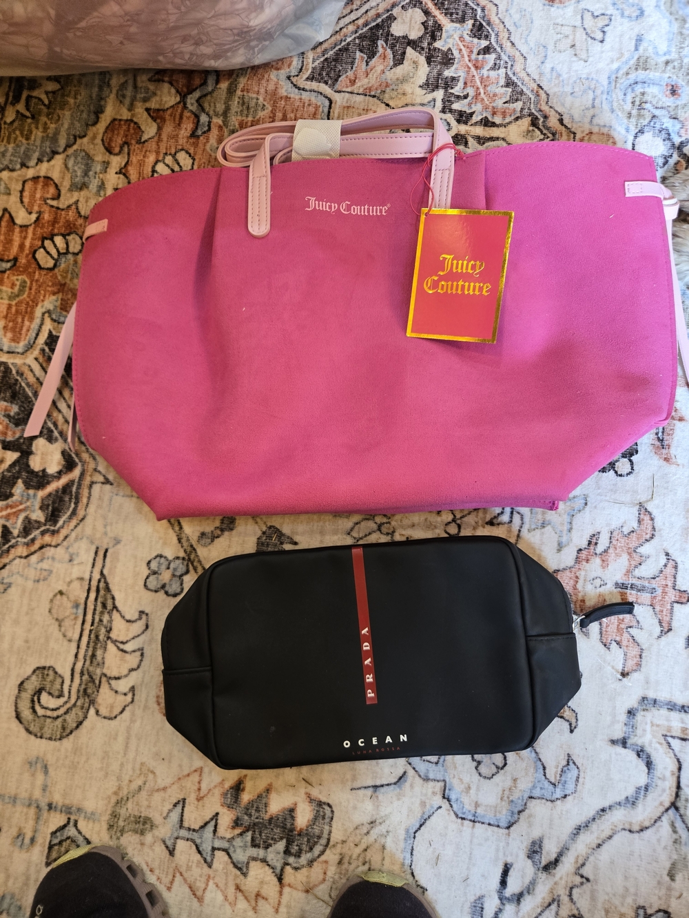 Juicy Couture Hot Pink Tote Bag & PRADA BAG